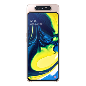Samsung A80 phone size physical dimension, 165.2 x 76.5 x 9.3 (HxWxD), main display size, 170.3mm (6.7" full rectangle) / 166.0mm (6.5" rounded corners).