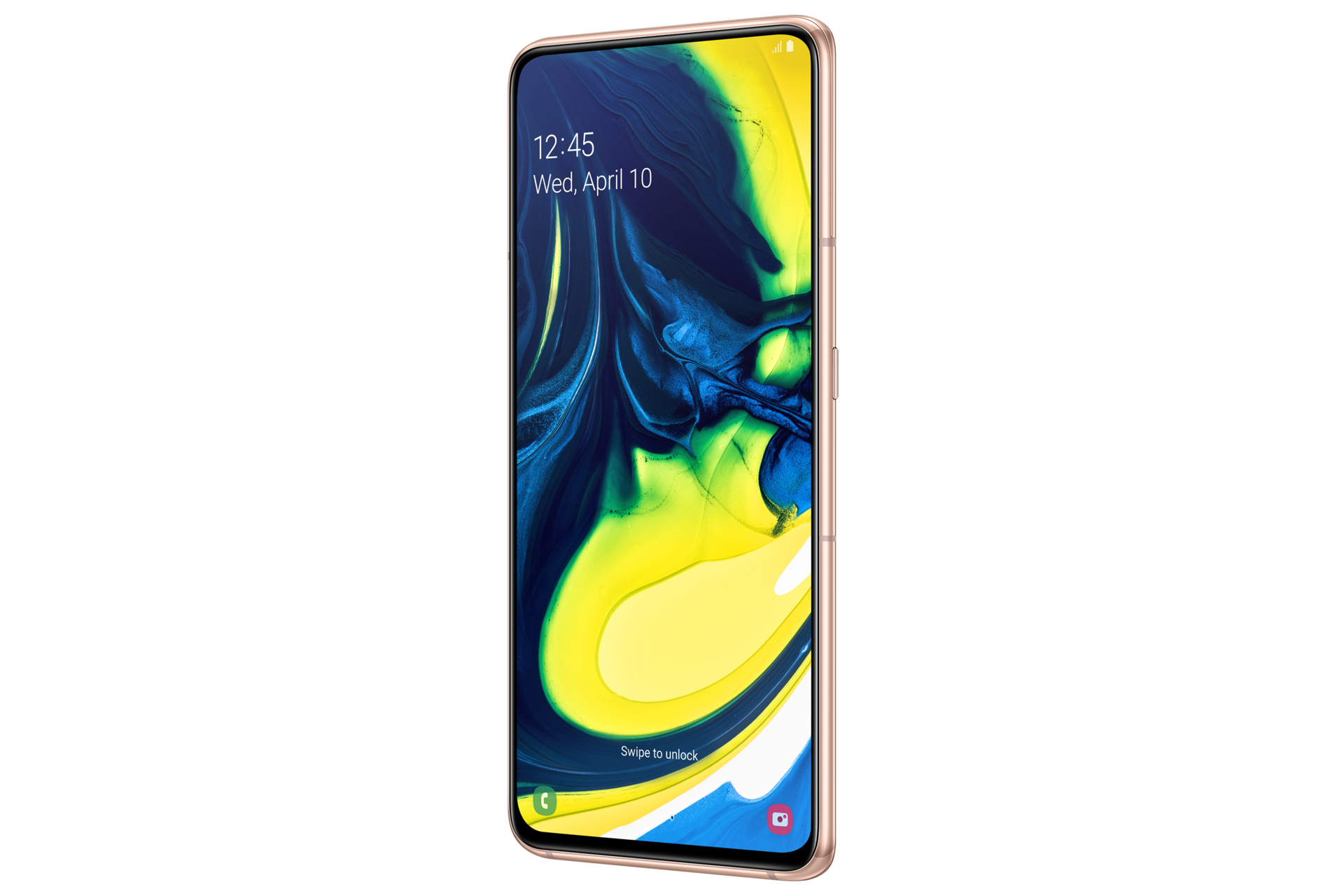 Samsung A80 rotating camera, 48.0 MP + 8.0 MP + HQVGA, Video Recording Resolution - UHD 4K (3840 x 2160) @30fps.