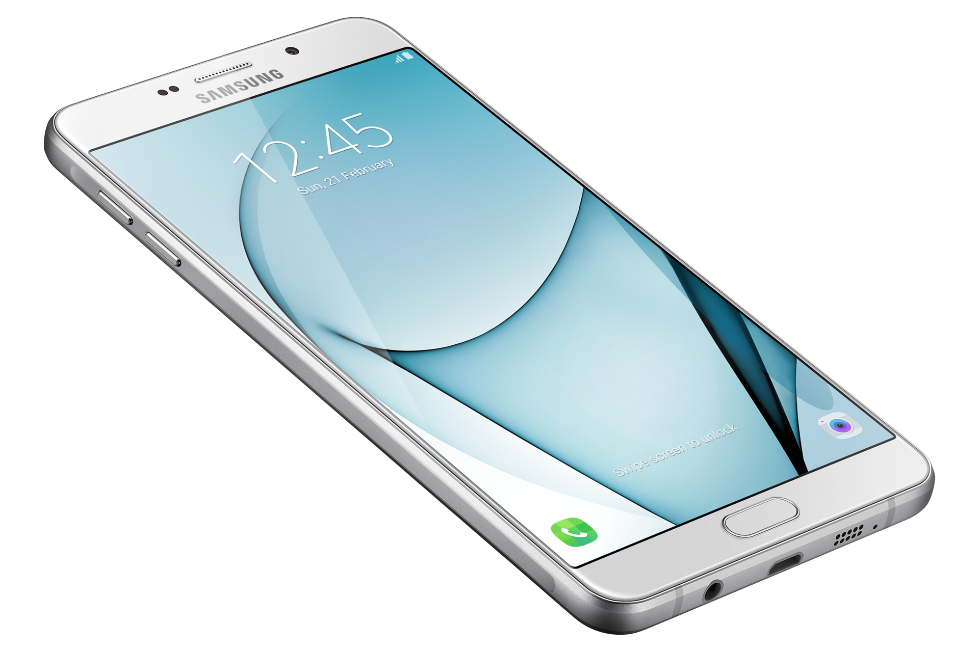 Samsung a9 white colour, sm-a910fzwdxsp dynamic view.