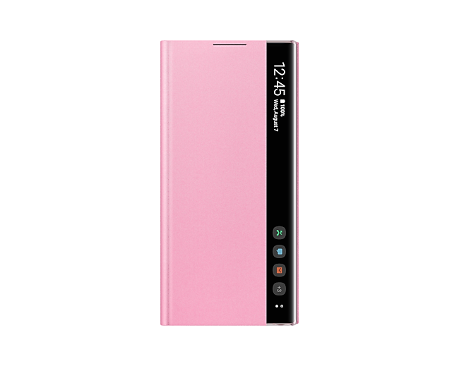 Galaxy Note10 Clear View Cover front pink