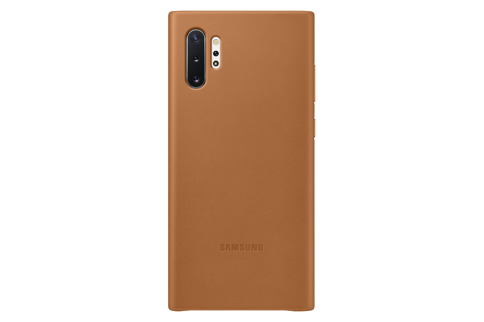 Galaxy Note10+ Leather cover back brown