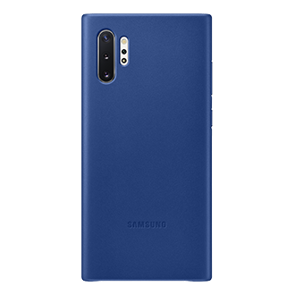 Galaxy Note10+ Leather cover back blue