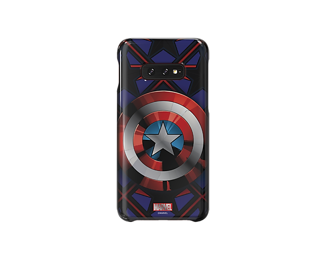 Galaxy S10e Captain America front blue