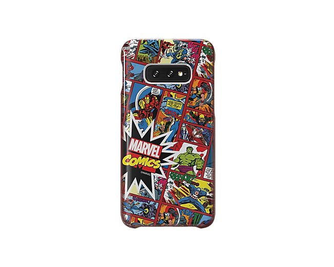 Galaxy S10e Marvel Comics front red