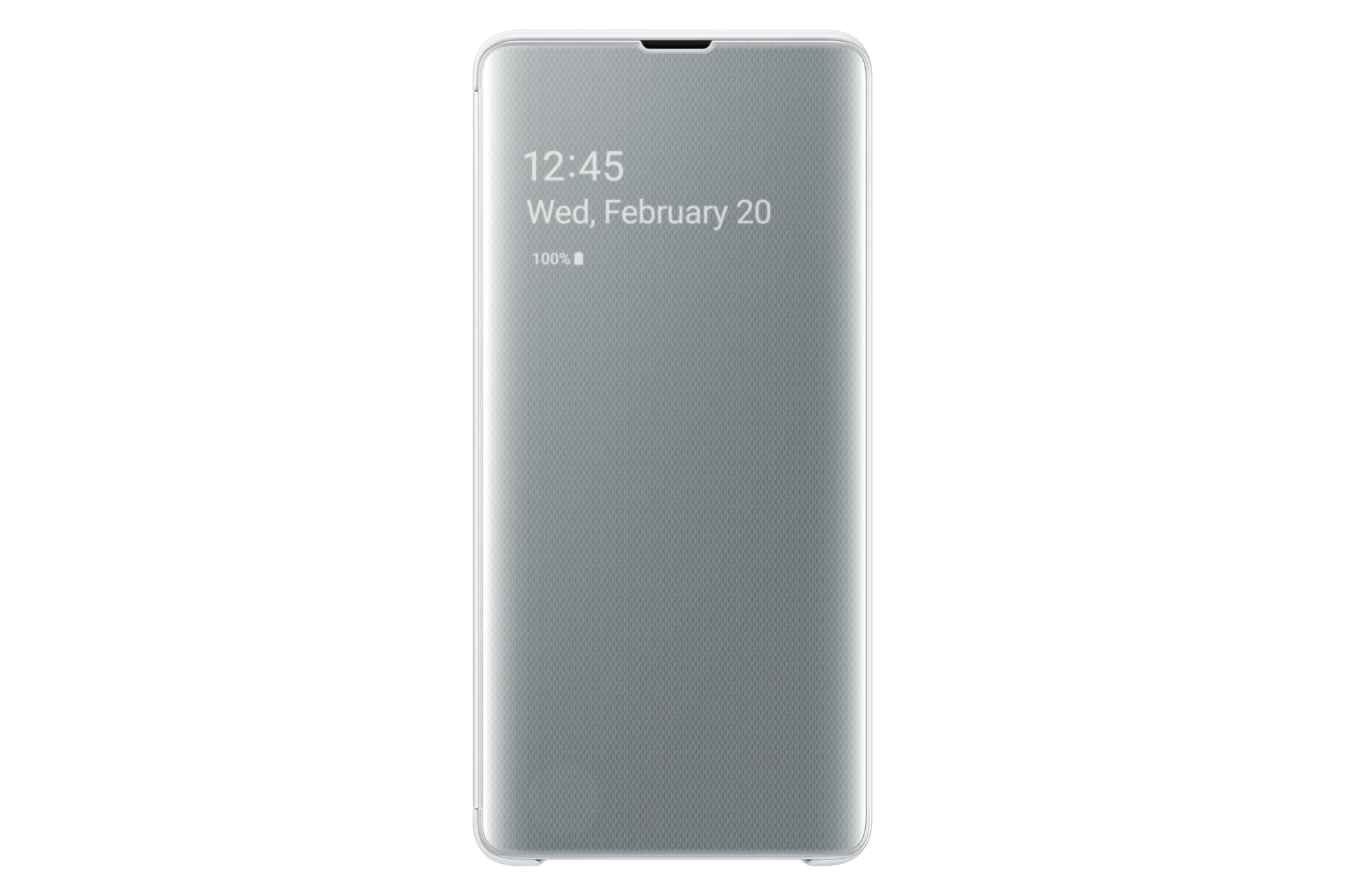 Galaxy S10+ Clear View front white