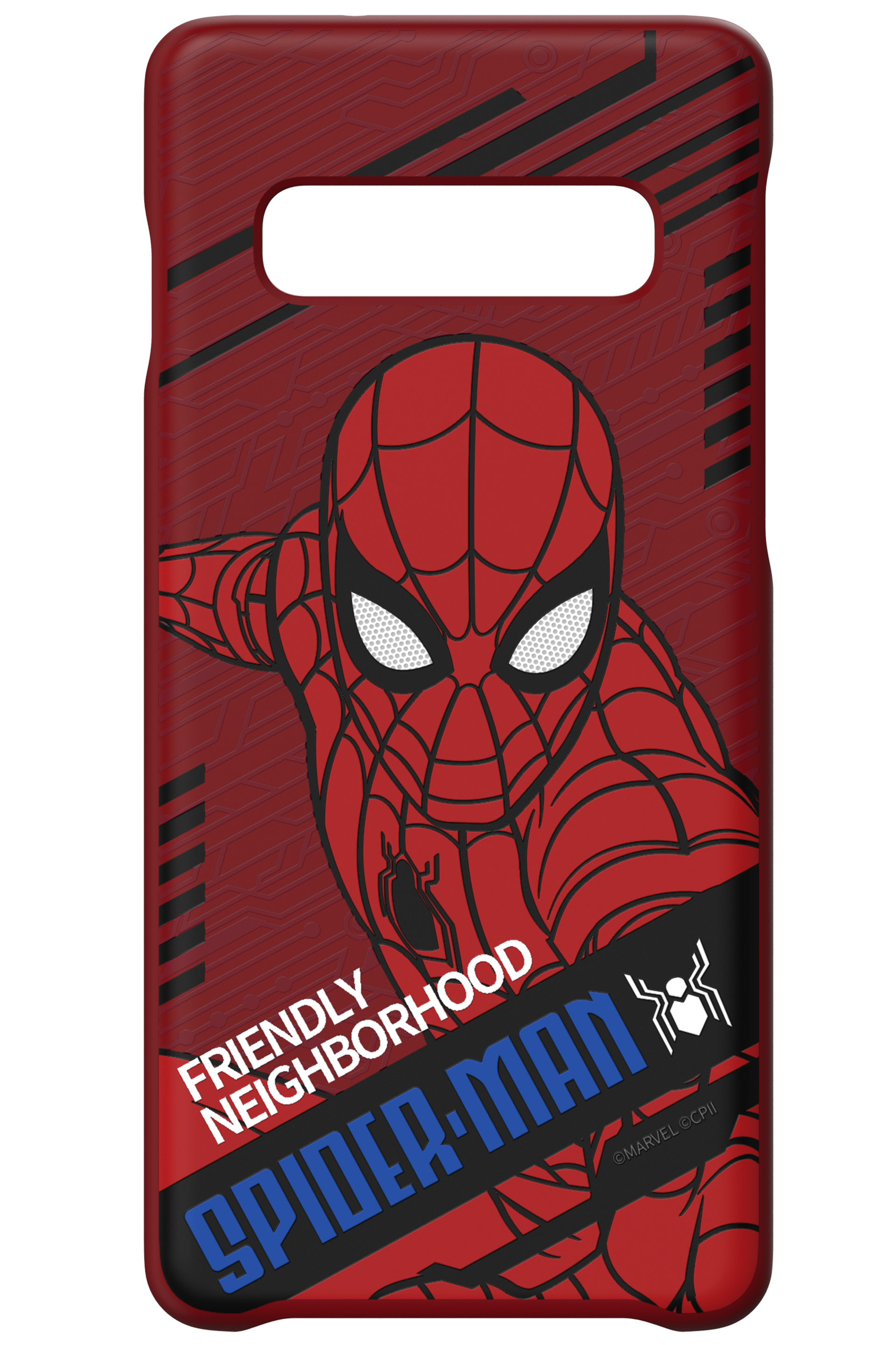 Galaxy S10 Spider Man Dynamic Smart Cover front red