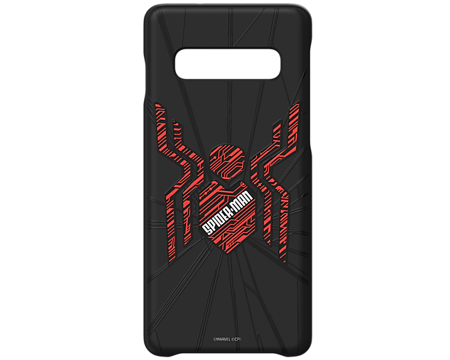 Galaxy S10 Spider Man Symbol front black onyx