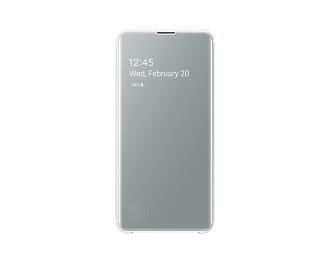 Galaxy S10e Clear View front white