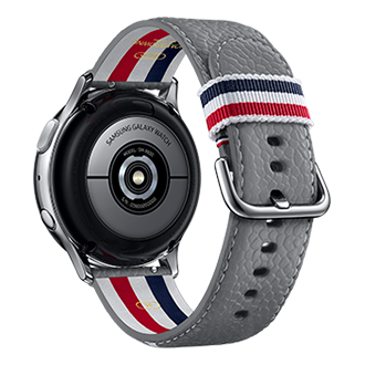 The back of Galaxy Watch Active2 Samsung Thom Browne (SM-F700FZAZXSP) in Dynamic Grey shows the HR Sensor (Eight Photodiodes)