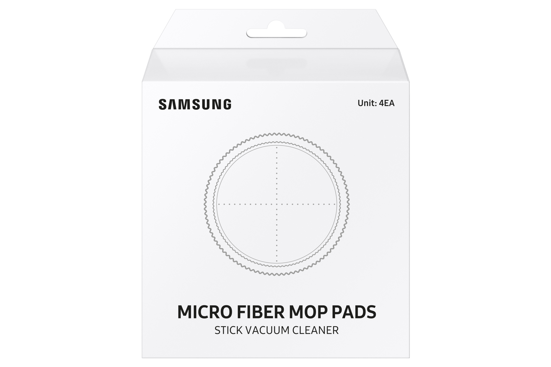 Discover Samsung VCA-SPW90 price now. Image shows white box packaging of Microfibre Mop Pads from front view