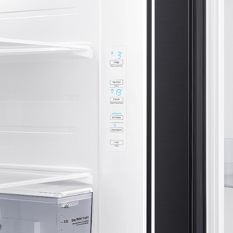 Side By Side Spacemax Fridge 647l Gold Samsung Singapore