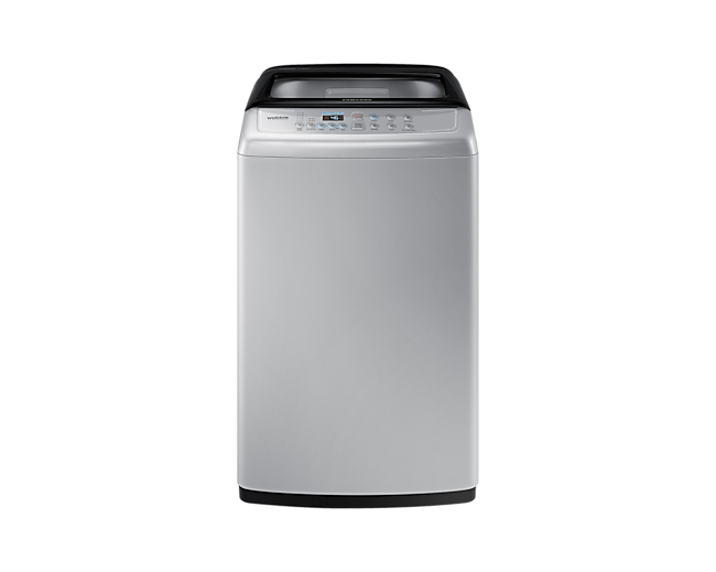 Washing Machine – Wobble 7.5Kg Top Load, 2 Ticks  Front silver