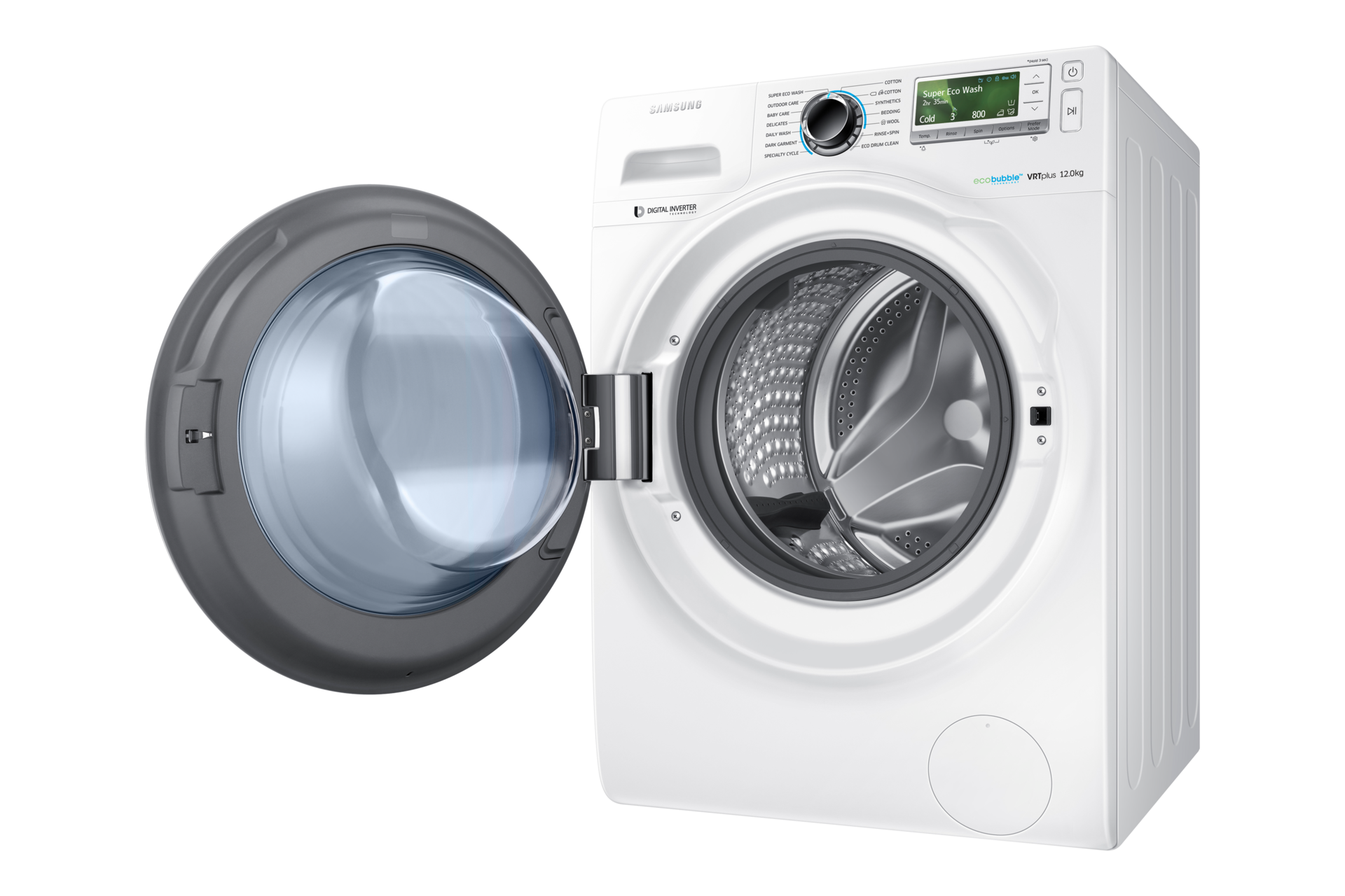 WW12 Eco Bubble Washer with Digital Inverter Motor 12kg 