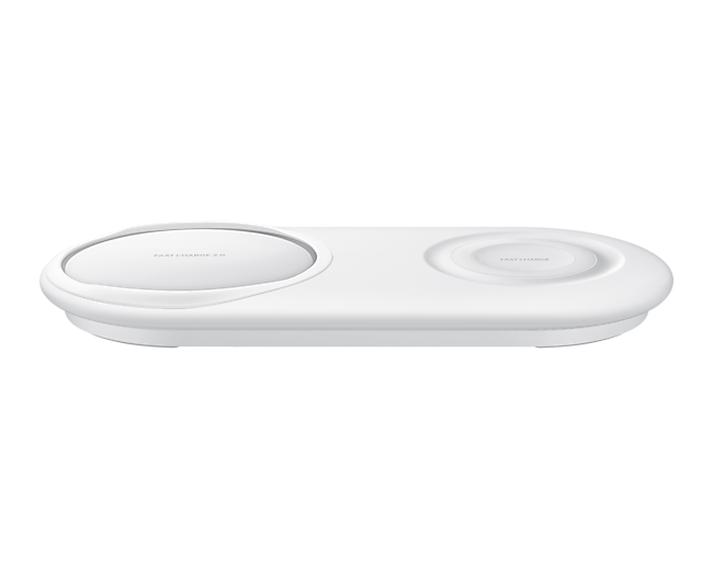 Samsung wireless charger duo, Charge two devices simultaneously, Fast and wireless charging and Compatible with Qi enabled devices