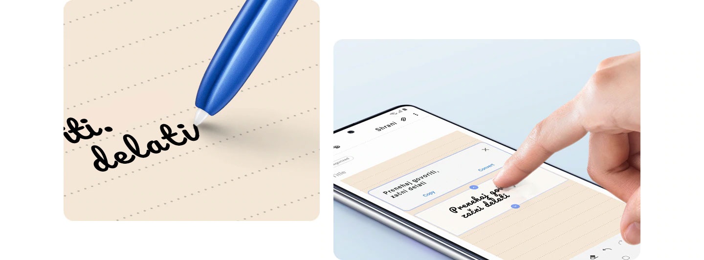 Hitro spremeni rokopis v digitalno besedilo