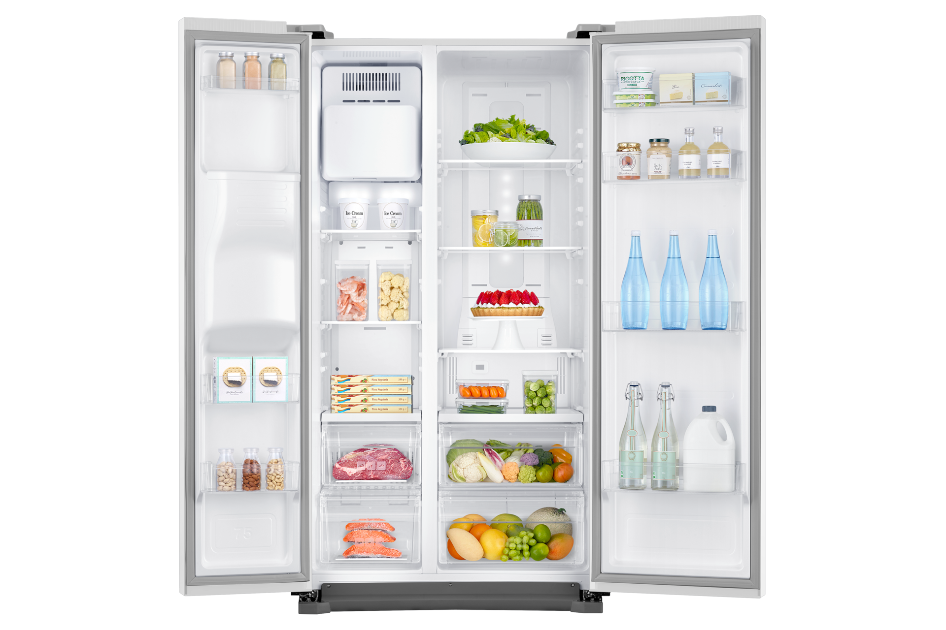 front-open-with-food white