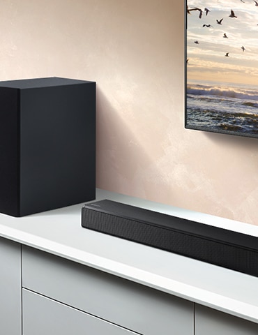 T550 Soundbar and subwoofer a