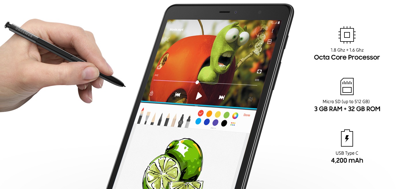 Samsung ra mắt tablet Galaxy Tab A (2019) 8 inch, có S Pen, pin 4.200mAh - Ảnh 2.
