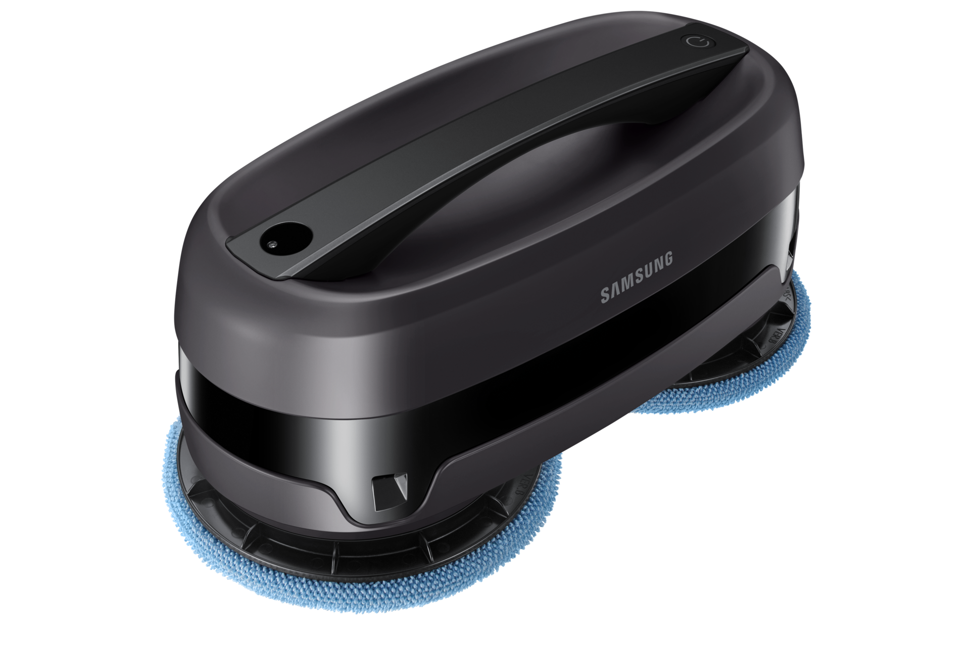 มุมด้านหลังพร้อมเเผ่นทำความสะอาดสีฟ้า