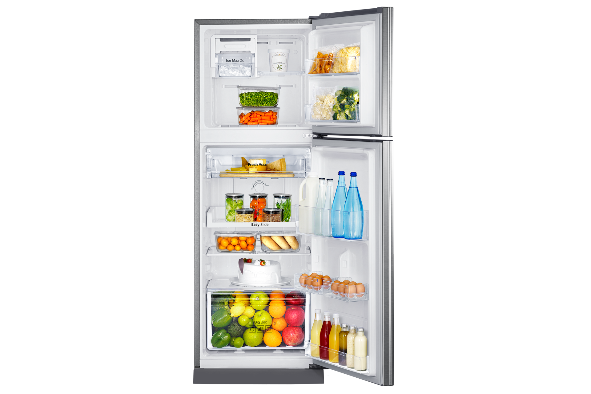 Front Open With Food Silver