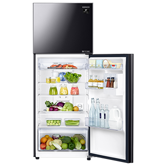 ซูมภาพตู้เย็น 2 ประตู RT38K50652C/ST Twin Cooling Plus, 383.5 L สีดำ Twin Cooling Plus ช่วยให้อาหารและเครื่องดื่มของคุณสด
