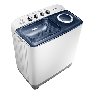 Samsung เครื่องซักผ้าถังคู่ 8.5 กก. สี White - เมื่อใช้ร่วมกับ EZ Wash Tray