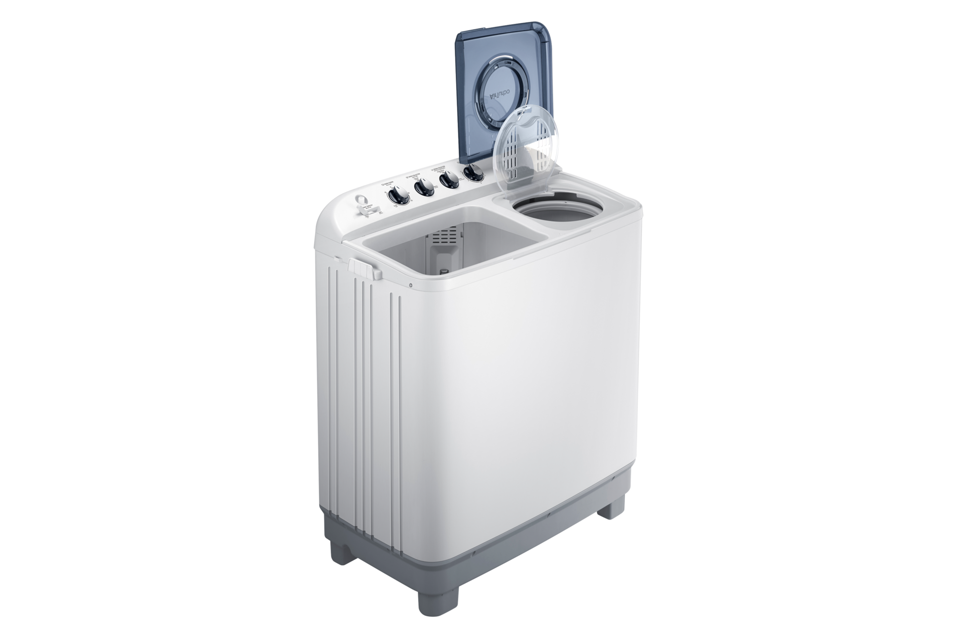 Samsung เครื่องซักผ้าถังคู่ 8.5 กก. สี White - มุมมองด้านซ้าย