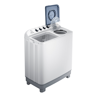 Samsung เครื่องซักผ้าถังคู่ 8.5 กก. สี White - มุมมองด้านซ้าย