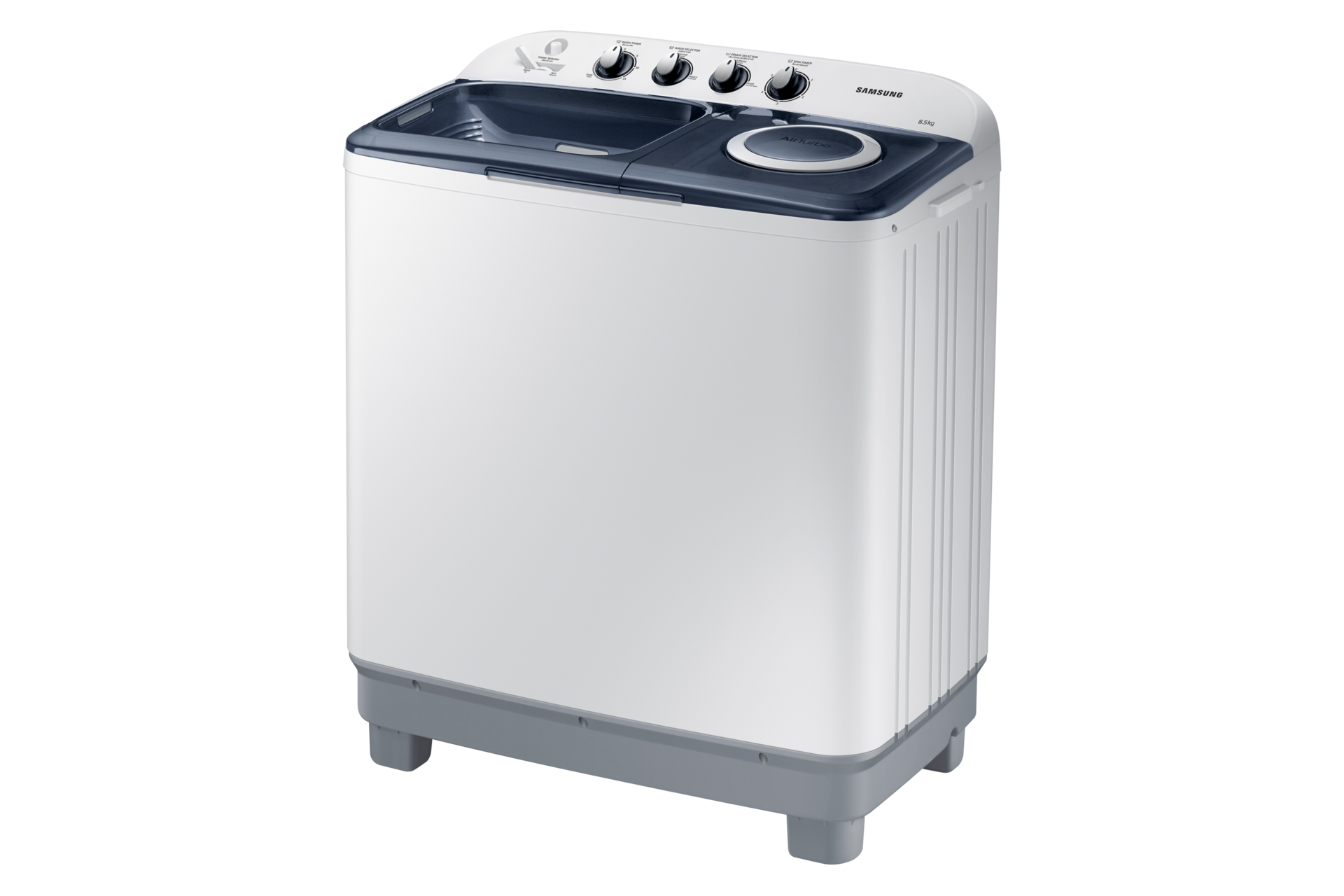 Samsung เครื่องซักผ้าถังคู่ 8.5 กก. สี White - มุมมองด้านขวา      
