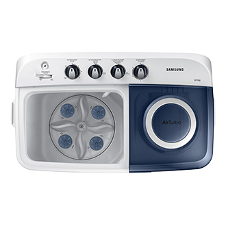 Samsung เครื่องซักผ้าถังคู่ 8.5 กก. สี White - มุมมองด้านบน