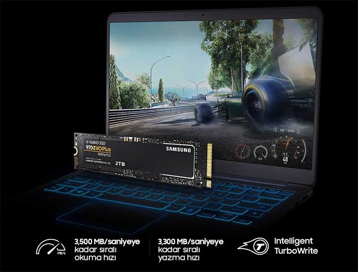 970 EVO Plus NVMe M.2 SSD 500GB | MZ-V7S500BW | Samsung TR Kurumsal