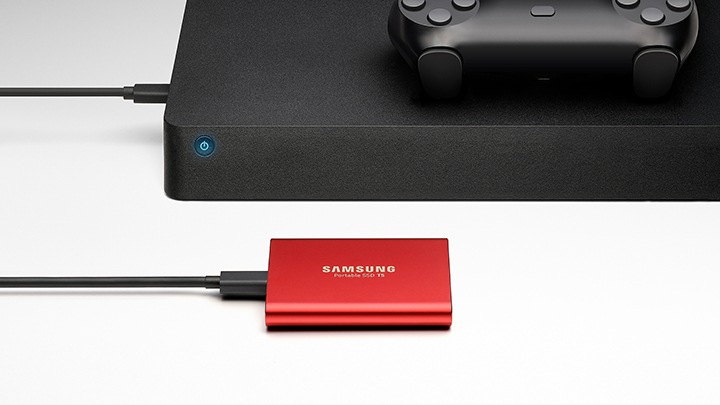 Taşınabilir SSD T5 USB 3.1 1TB (Kırmızı) | Samsung TR Kurumsal