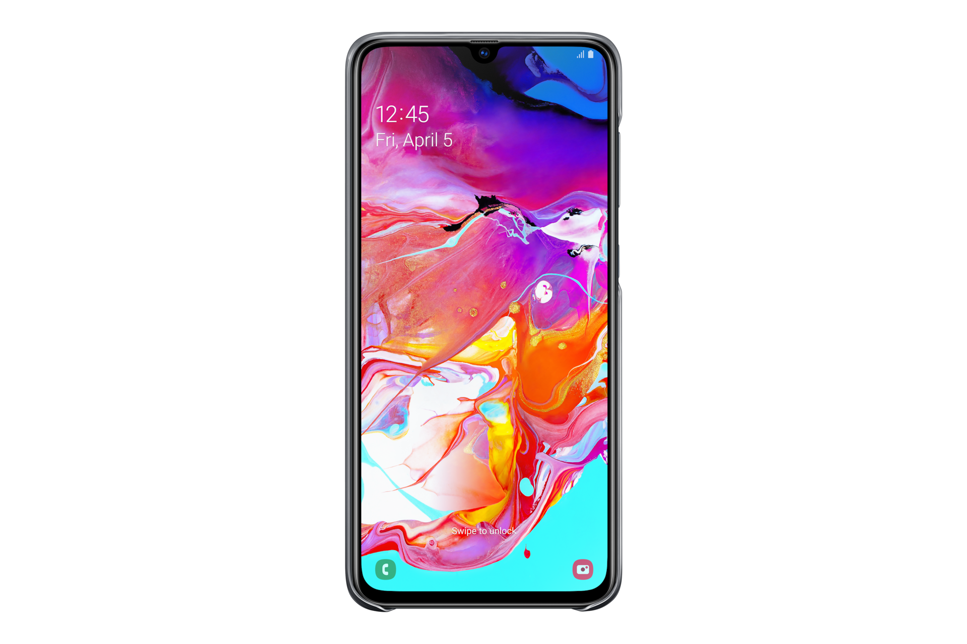 Galaxy A70 Siyah Koruyucu Kilif Samsung Destek Tr