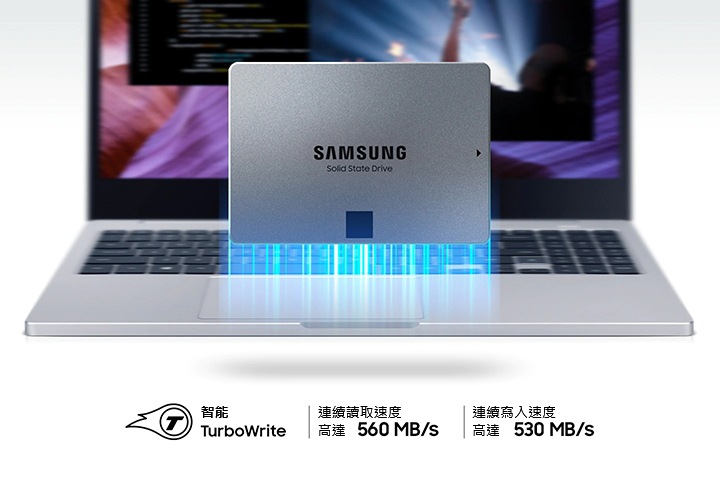 870 QVO SATA 2.5吋固態硬碟8TB | MZ-77Q8T0BW | 台灣三星電子