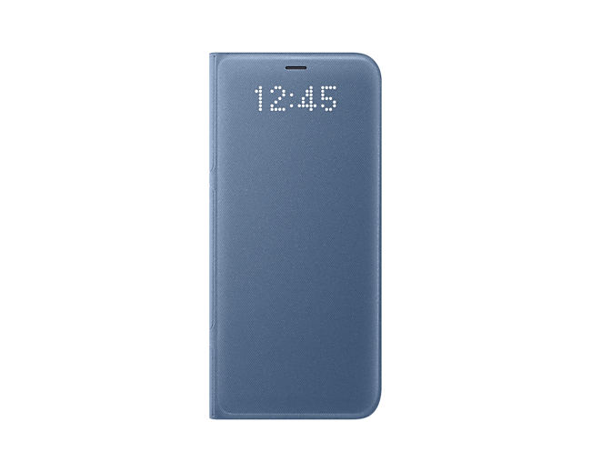 Galaxy S8 藍色LED皮革翻頁式皮套