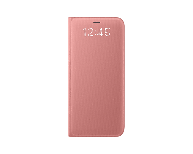 Galaxy S8 粉色LED皮革翻頁式皮套