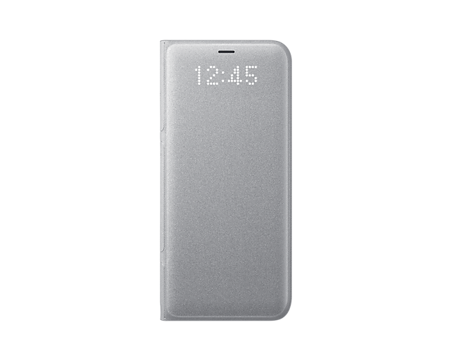 Galaxy S8 銀色LED皮革翻頁式皮套