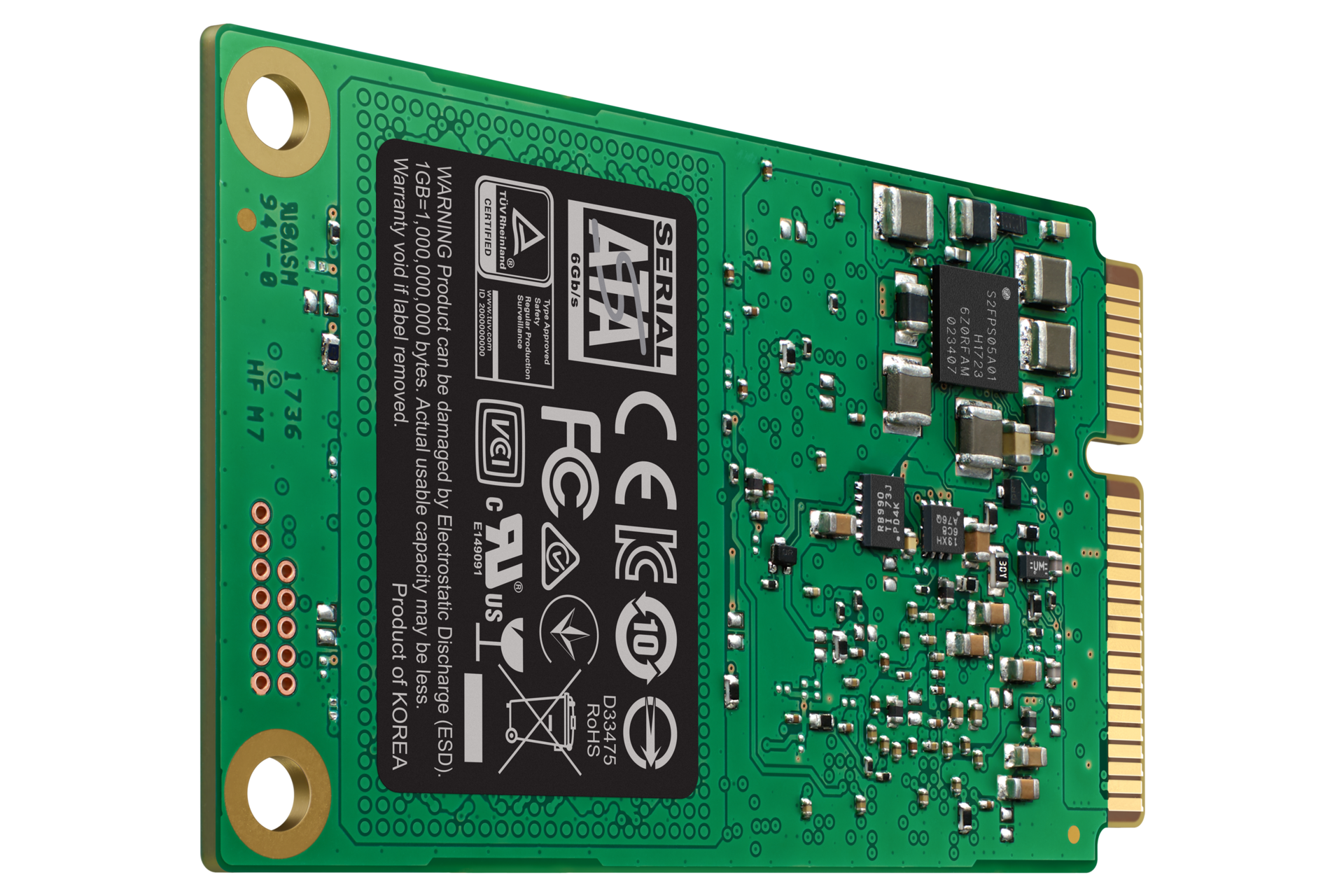 SSD накопичувач Samsung 860 EVO mSATA 512Гб MZ-M6E500BW - фото 6