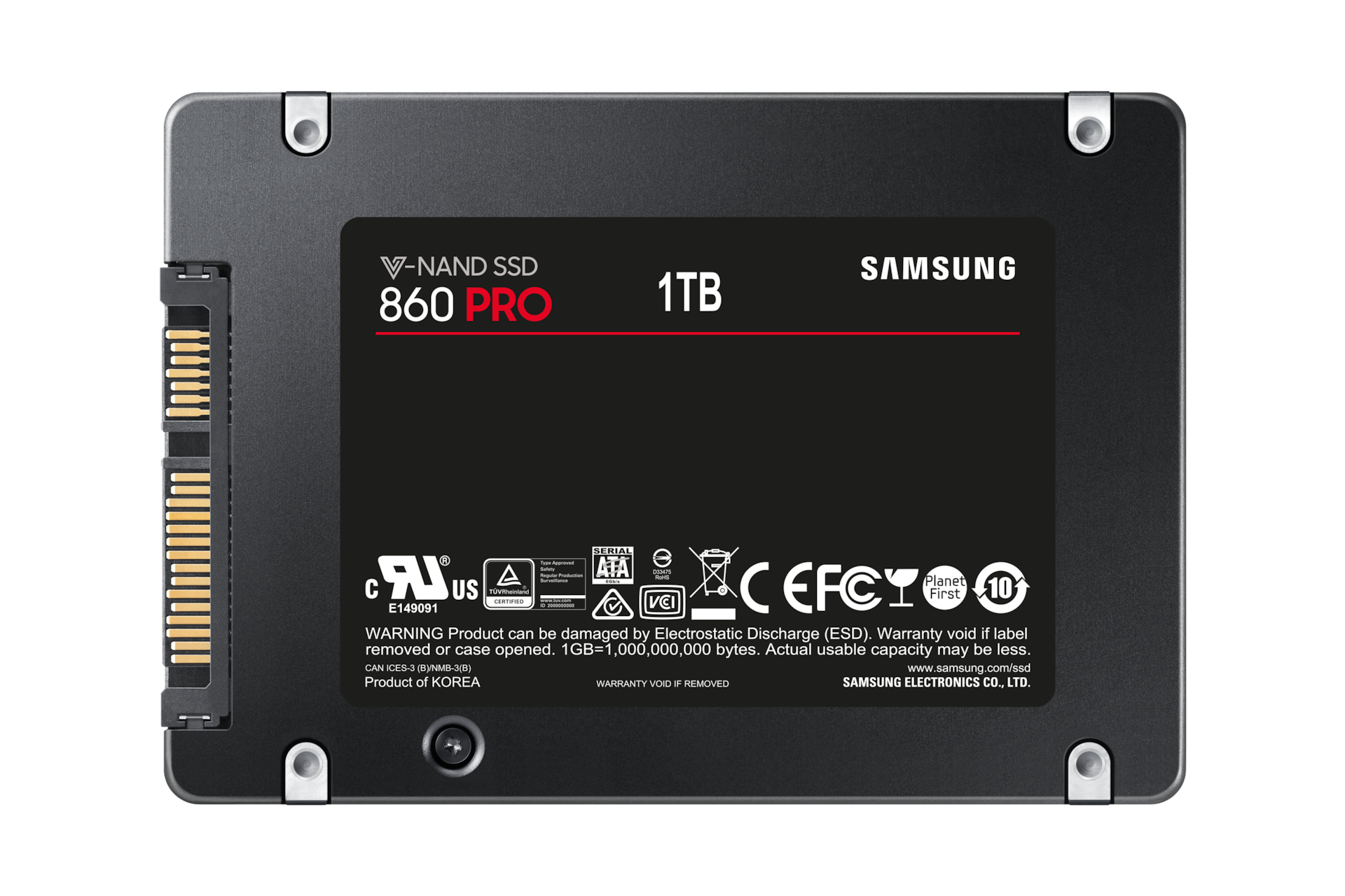 SSD накопичувач Samsung 860 PRO SATA III 2.5" 1Тб MZ-76P1T0BW - фото 2