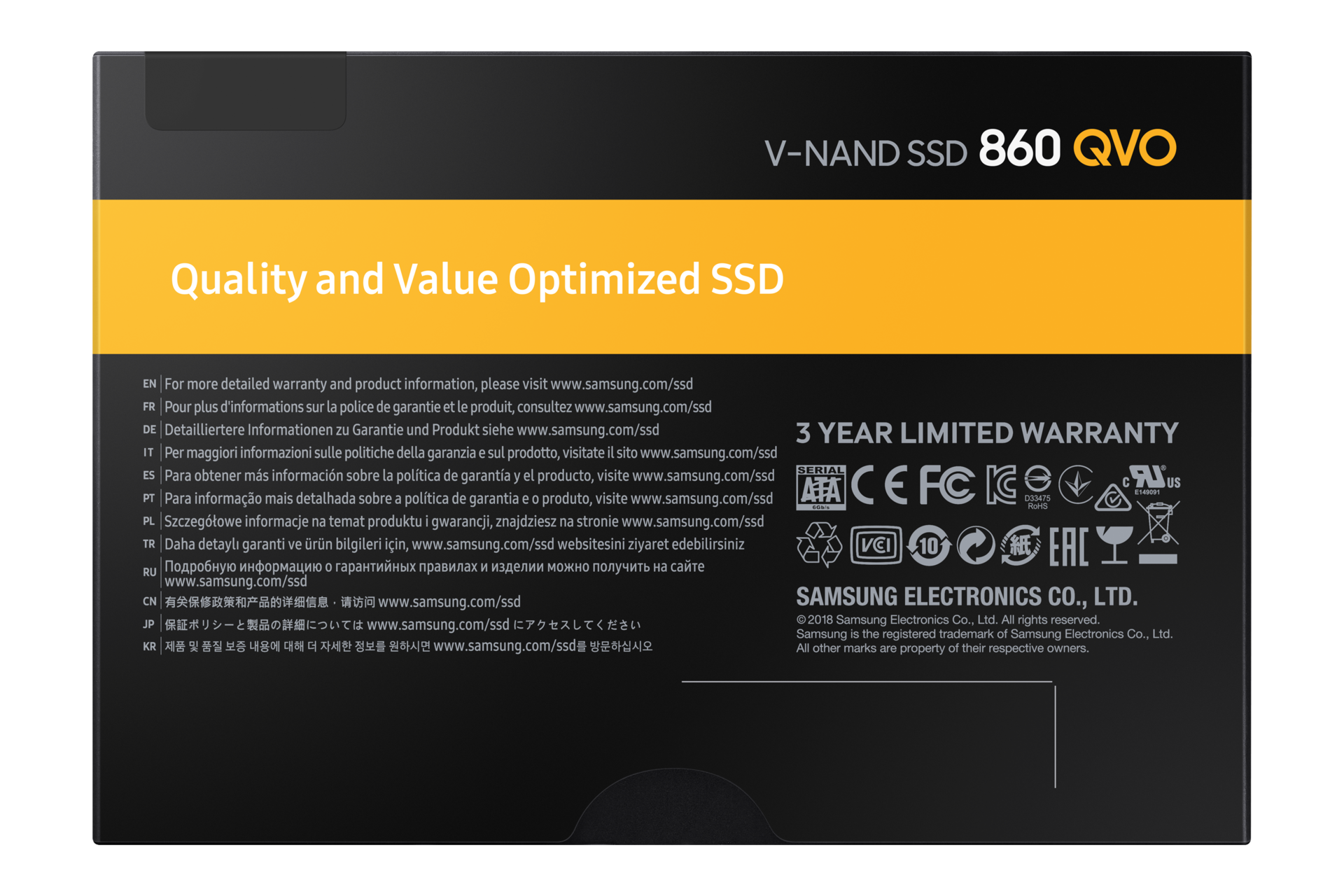 SSD накопичувач Samsung 860 QVO SATA III 2.5" 1Тб MZ-76Q1T0BW - фото 7