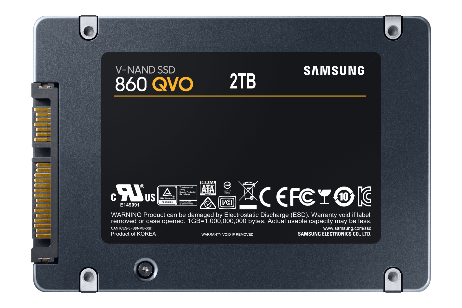 SSD накопичувач Samsung 860 QVO SATA III 2.5" 2Тб MZ-76Q2T0BW - фото 2
