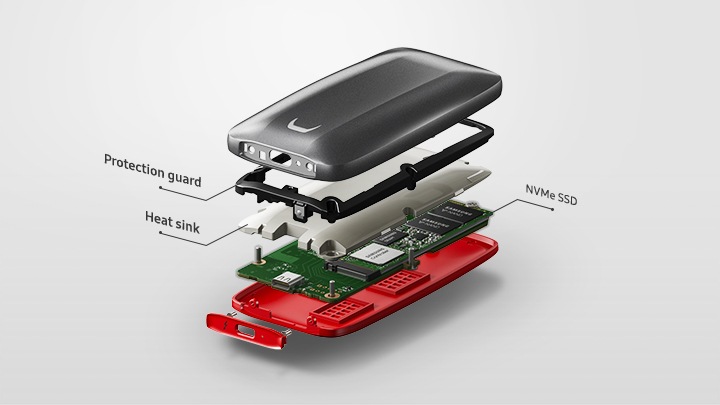 Зовнішній SSD накопичувач Samsung X5 500GB (MU-PB500B/WW