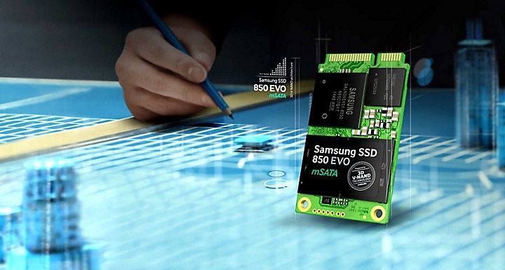 SSD накопичувач Samsung 850 EVO 1TB mSATA (MZ-M5E1T0BW) | Samsung