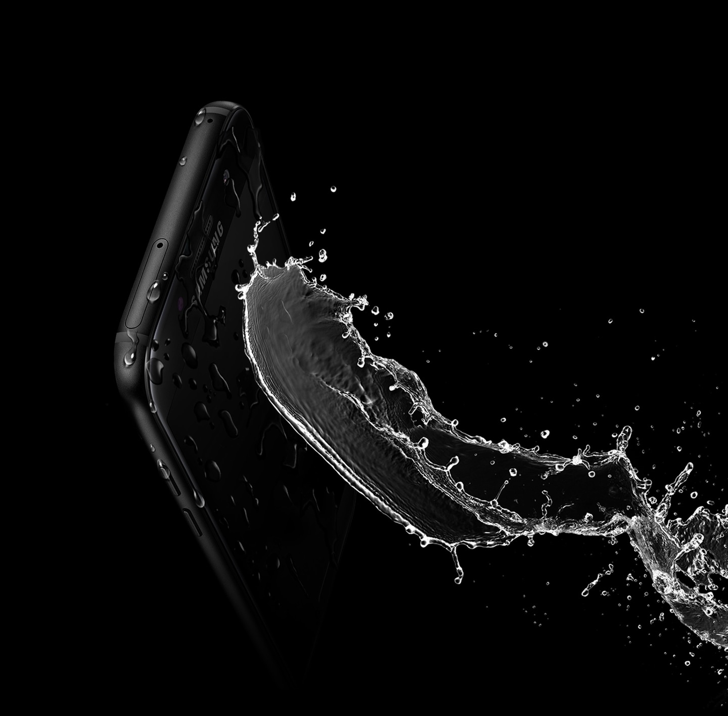 Зображення, що демонструє високу водонепроникність Galaxy A3 (2017) завдяки класу захисту IP68.