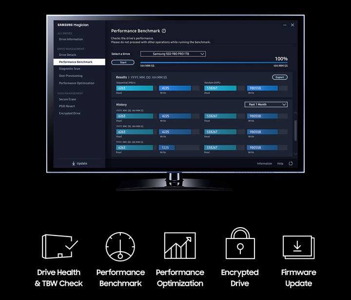 SSD накопичувач Samsung 980 Pro 1TB NVMe M.2 (MZ-V8P1T0BW