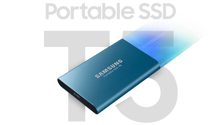 Зовнішній SSD накопичувач Samsung T5 1TB Black (MU-PA1T0B/WW