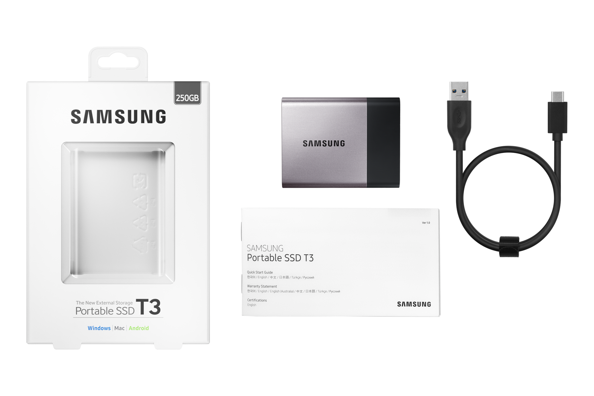 Портативний твердотільний накопичувач 250 млрд байт MU-PT250B (SSD T3) - фото 11