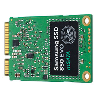 Накопичувач SSD 850 Evo mSata MZ-M5E250 - фото r-persp-back black