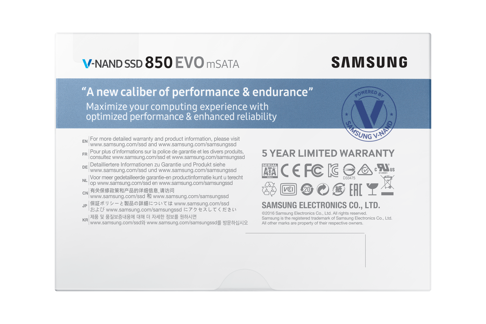 Накопичувач SSD 850 Evo mSata MZ-M5E500 - фото 13