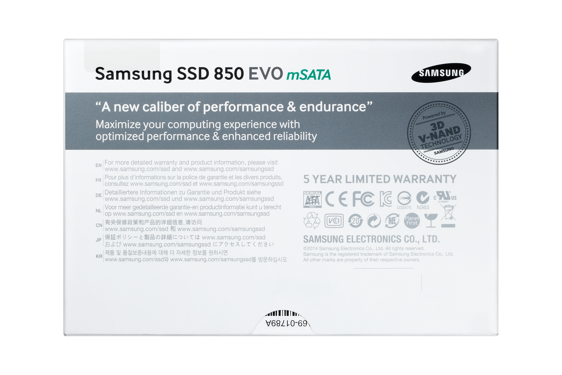 Накопичувач SSD 850 Evo mSata MZ-M5E500 - фото 9